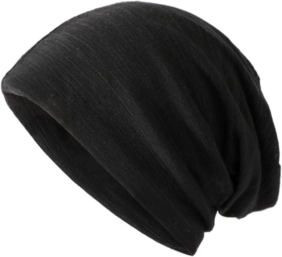 Unisex Men's Women's Thin Beanie Pullover Hat Knit Cotton Fabric Cap Casual