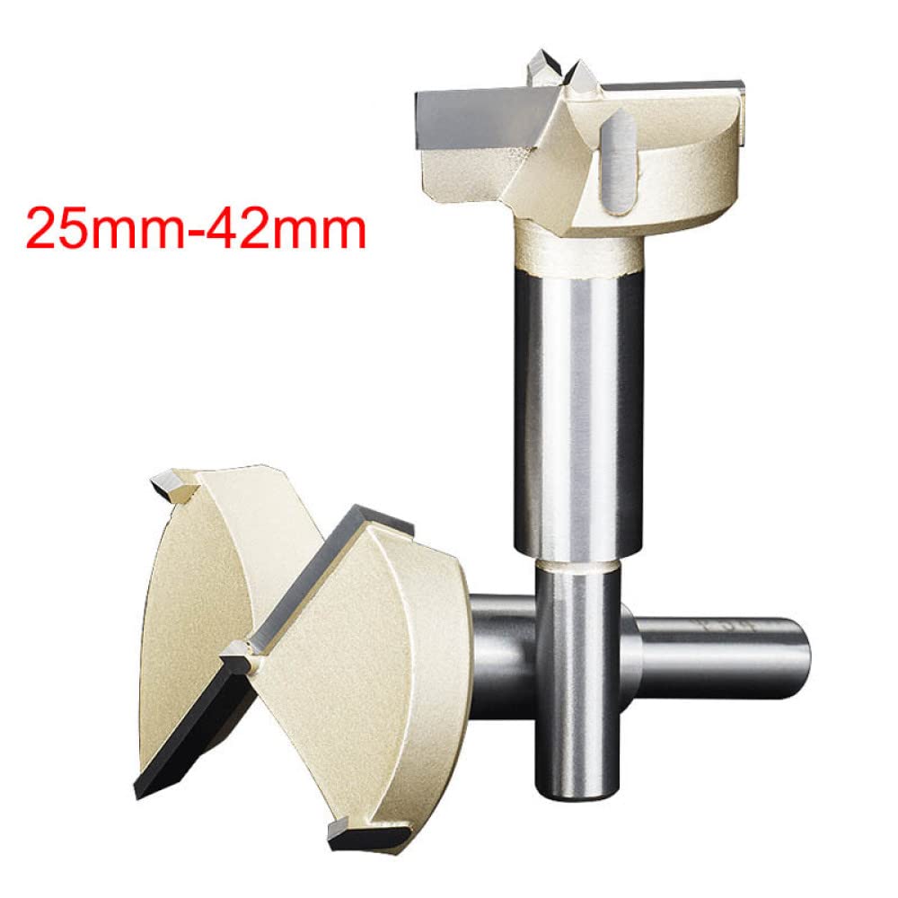 1 Uds. Juego de herramientas de carpintería con puntas de 25mm-42mm, brocas para taladrar madera, cortador de sierra de agujero autocentrante, 42mm