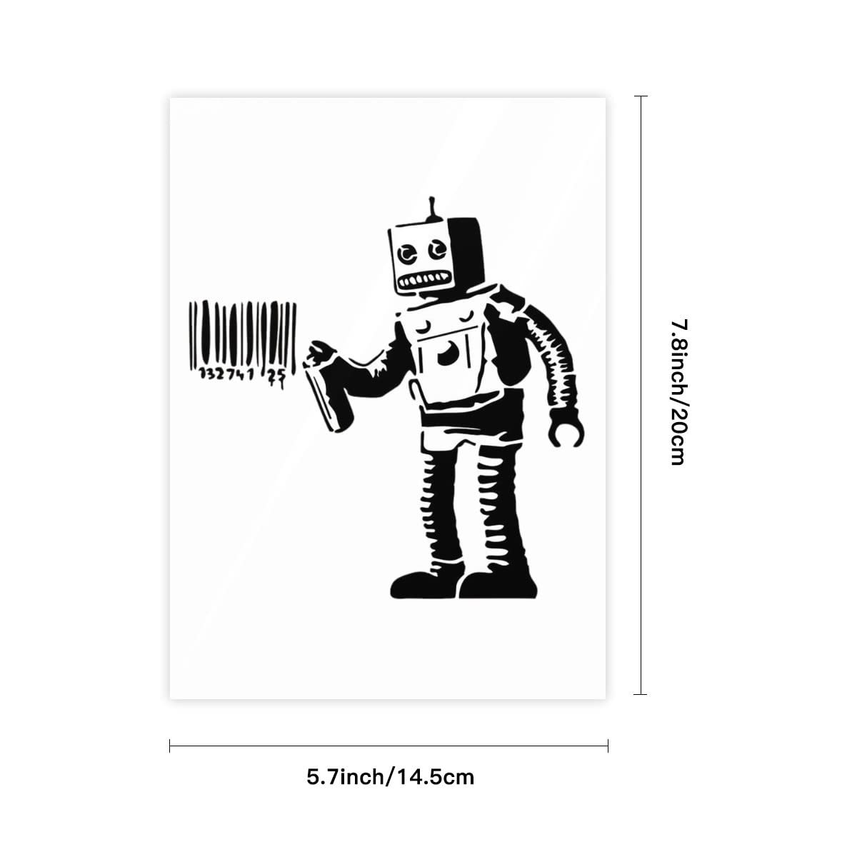 Amazon.co.jp: バンクシー Banksy ロボット クリスタルステッカー 防水