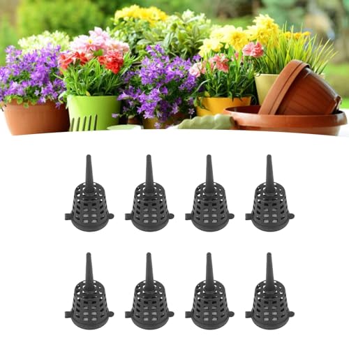 100 canastas de fertilizante para plantas con tapa, plásticas 2 cm miniatura 6