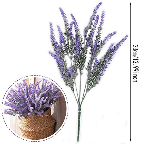 LLMZ Bouquet di Fiori di Lavanda Artificiali 4pcs