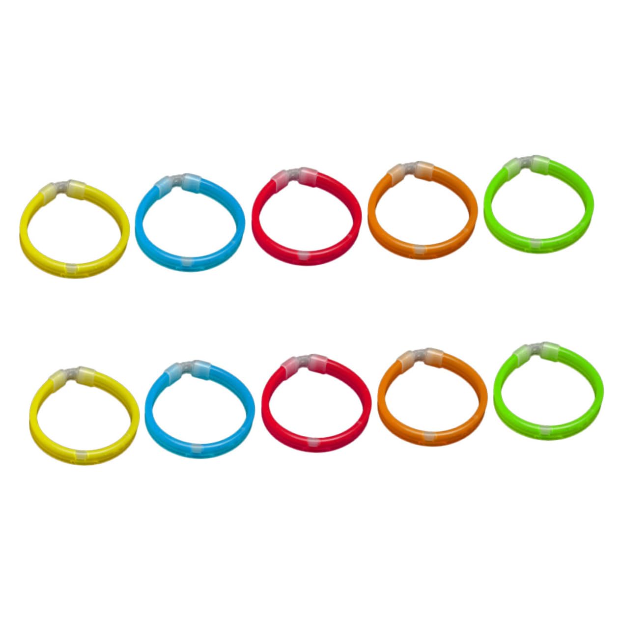 CORHAD 10 Piezas pulsera de brillo pulseras luminosas palos de luz para niños pulseras fluorescentes brazalete fluorescente pulsera luminosa conciertos pulsera brillante el plastico