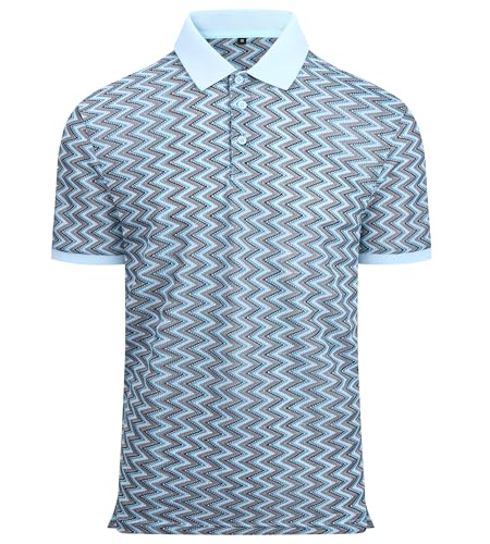 Alex Vando Mens Lace Polo Shirts Fashion Vibrant Short Sleeve Casual Shirts for Men