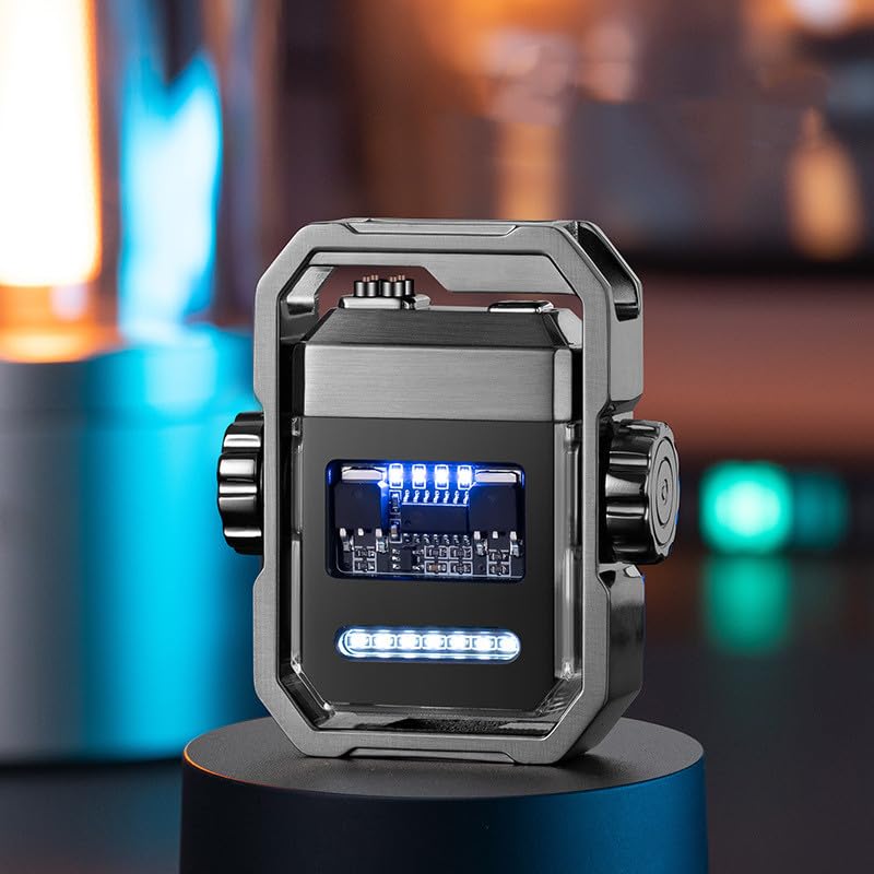 Encendedor Eléctrico Baddie Doble Arco Negro
