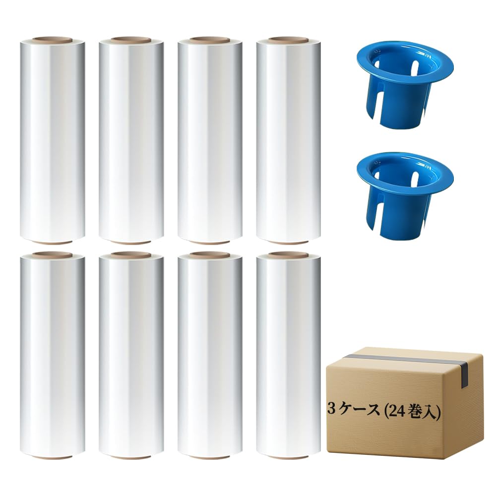 Amazon | ストレッチフィルム 透明 梱包用 ハンディラップ 幅500mm×長