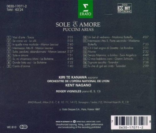 Sole e Amore-Arias