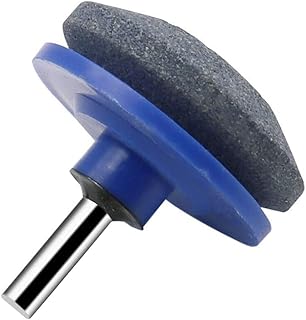 Lawnmower Blade Sharpener Garden Lawn Mower Grinder Wheel Stone Rotary Blade Sharpener for Power Drill Hand Drill