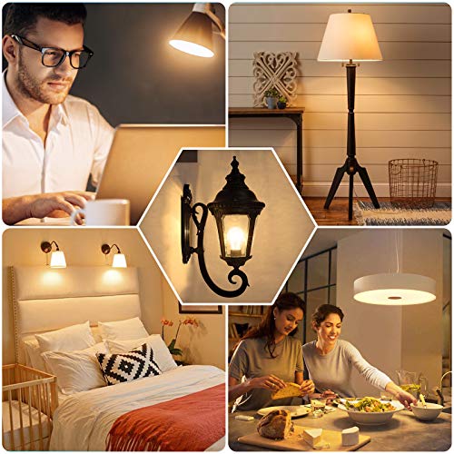 Image of LED Light Bulbs 100W Equivalent 1500 Lumens, A19 13W 2700K Warm White Non-Dimmable, Super Bright No Flicker Standard E26 Edison Screw Bulbs for Home, Bedroom, Office Lamp, 12-Pack