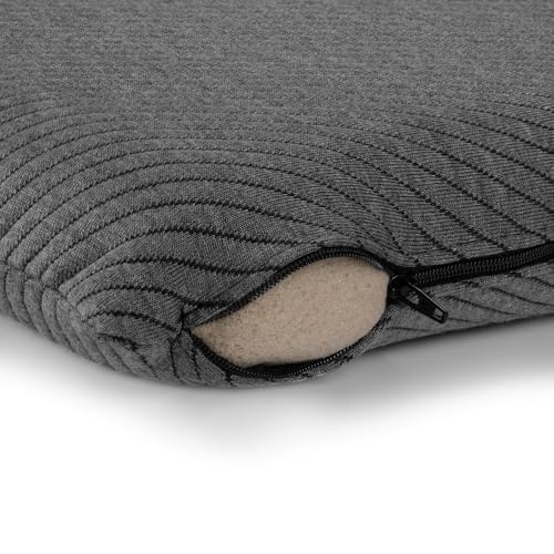 Image of Wakefit Memory Foam Pillow | 1 Year Warranty | Orthopedic Pillows for Neck Pain, Pillow Memory Foam, Memory Pillow for Sleeping (21 x 15 x 2.5 inch, Set of 1 - Dark Grey, Small - Slim)