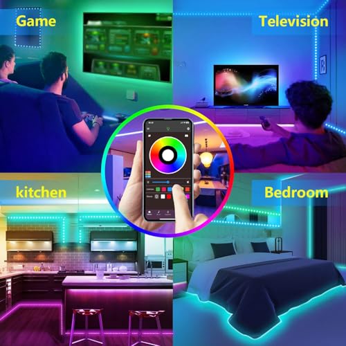 Tira LED RGB 5M con Control APP y Remoto miniatura 4