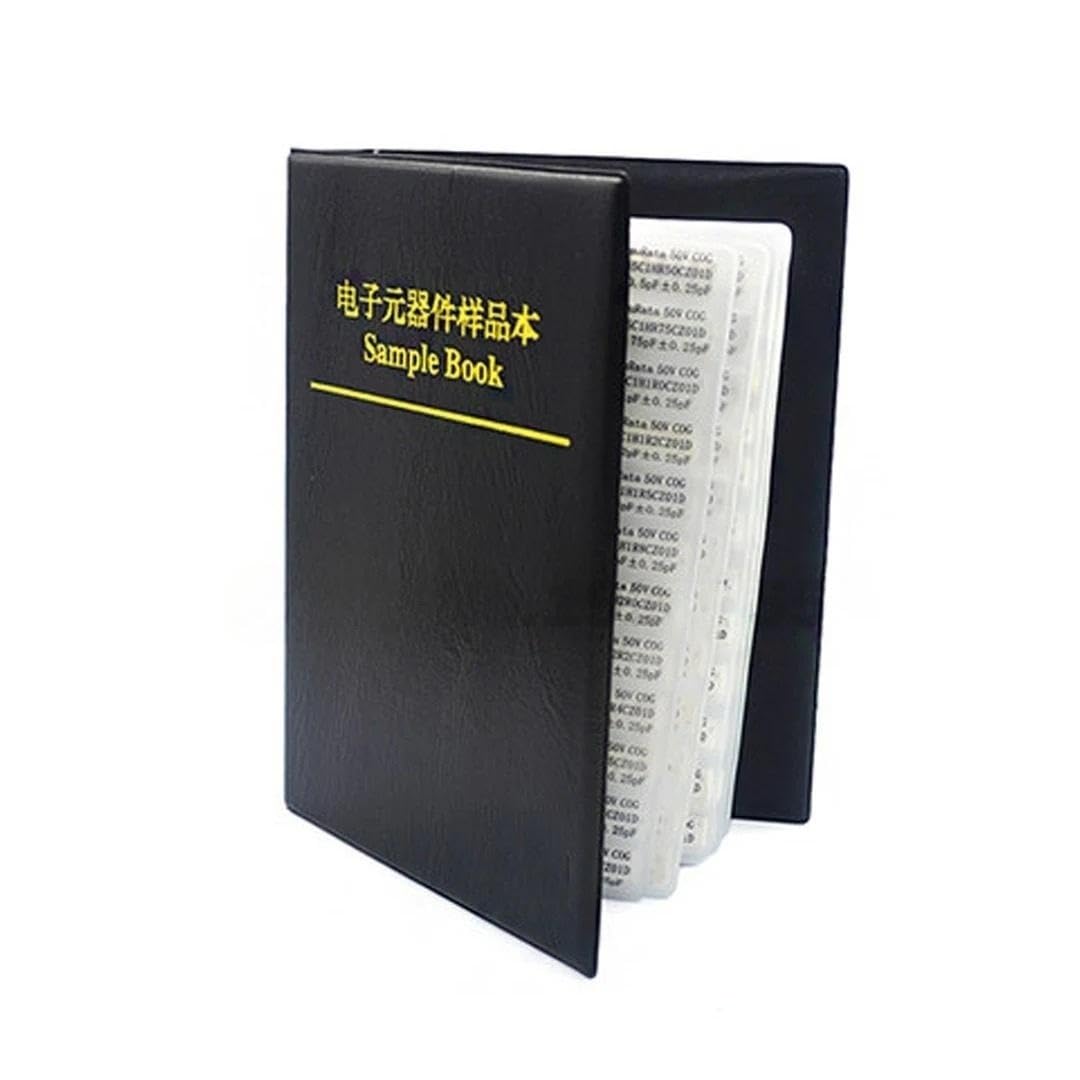 Libro de muestra de condensadores IGNOPNRQ SMD, kit surtido de 950, 2550, 4500 unidades, 0201, 0402, 0603, 0805 y 1206, 10 uf, 1 nf, 100 pf y 10 nf.(805 2300PCS 92Value)