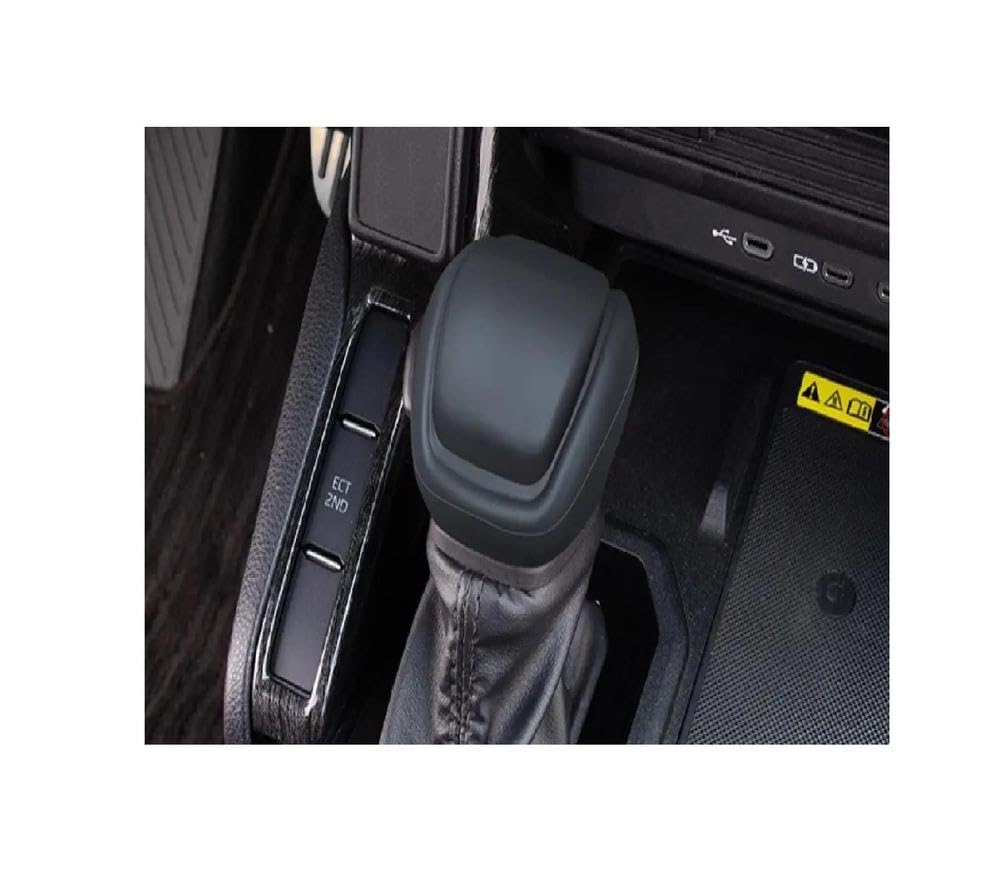 Sxqpocar Black Silicone Gear Shift Knob Cover For Toyota Land Cruiser For Lc300 2022-2025 Gear Shift Ball Protector Shift Lever Head(Black)