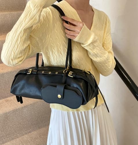 Epsion Shoulder Bag for Women Large Shoulder Bag Slouchy Bag Retro Brown Tote Purse with Zipper Closure Work Travel 20252