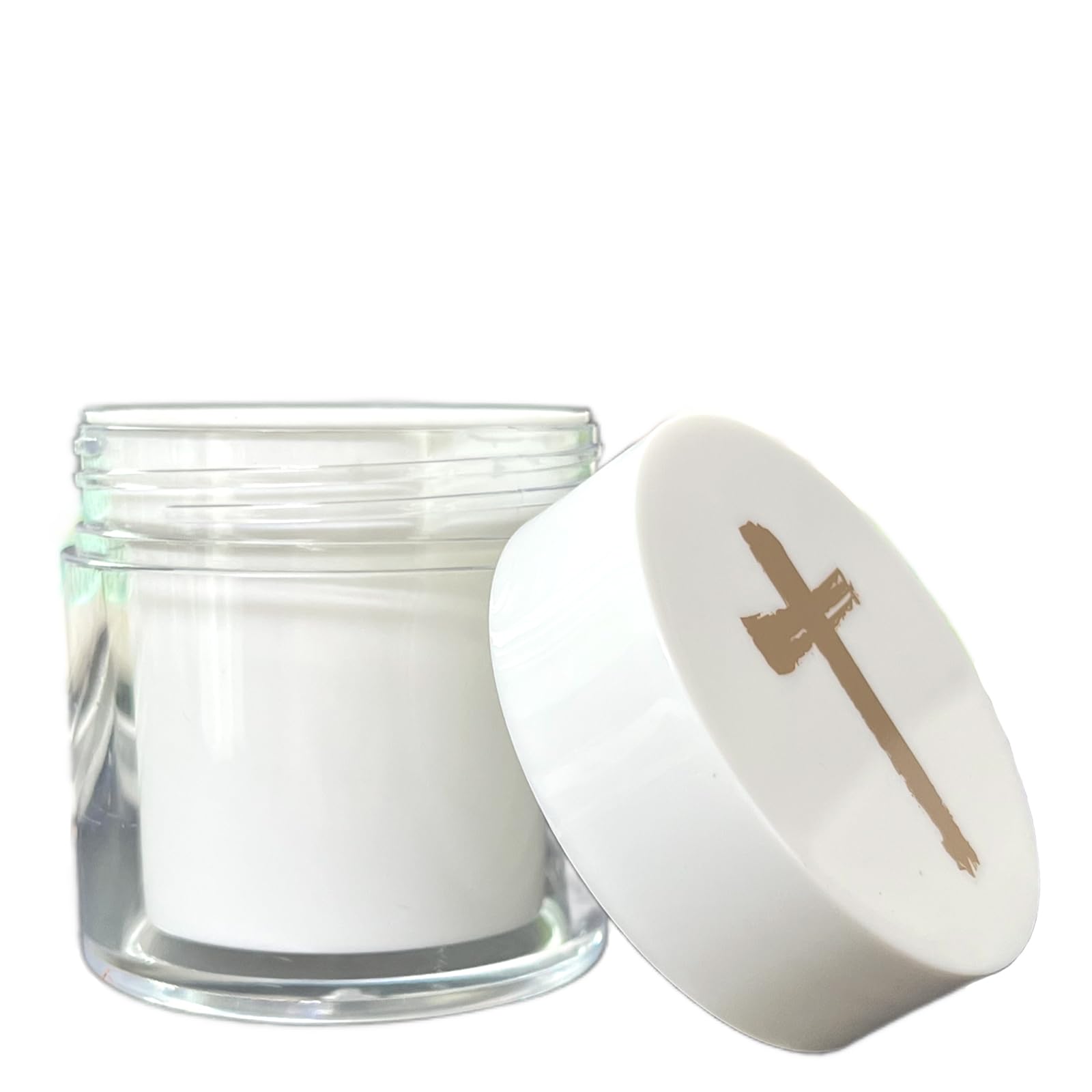 Church Supply for Ash Wednesday Easter Acrylic Palm Ash Pyx Container for 500 People (Cross)