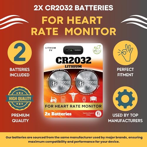 Baterías CR2032 2-Pack para Monitor de Ritmo Cardíaco miniatura 4