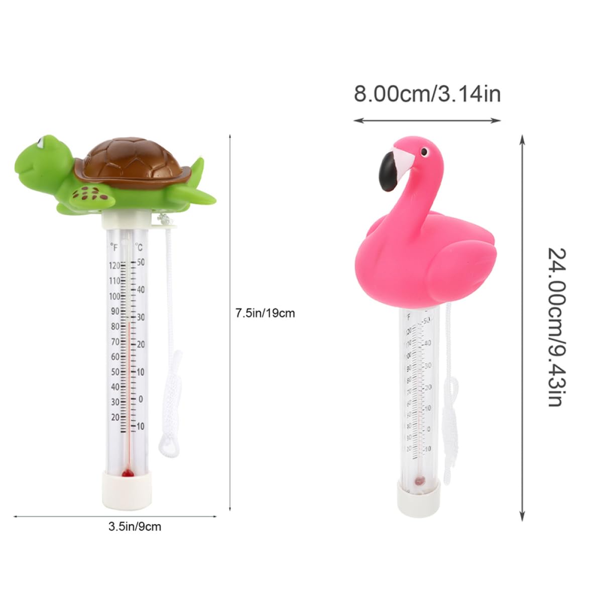 2 piezas Termómetro Flotante para Agua Termómetro de Temperatura para y Bañeras Diseño de y Tortuga para Agua Interiores y Exteriores