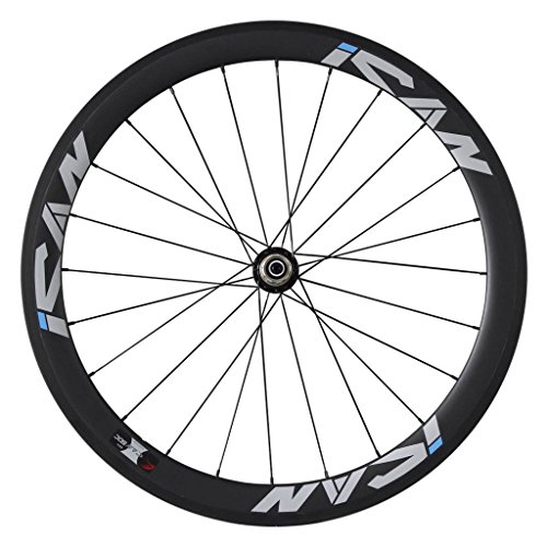 ICAN 50mm Carbon Road Bike Wheels 700C Clincher Sapim CX-Ray Spokes Rim Brake Only 1460g (Upgraded Version Wheelset) - Thumbnail 5