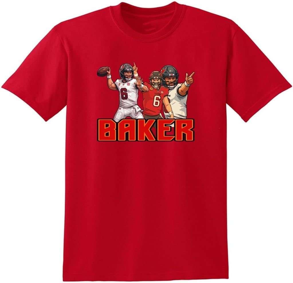 Baker Mayfield Collage Tampa Bay Shirt T-Shirt Adult 2XL Red