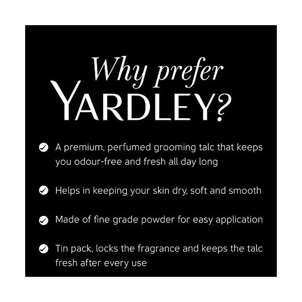 Yardley London Gentleman Deodorising Talc Talcum Powder for Men 100Gm