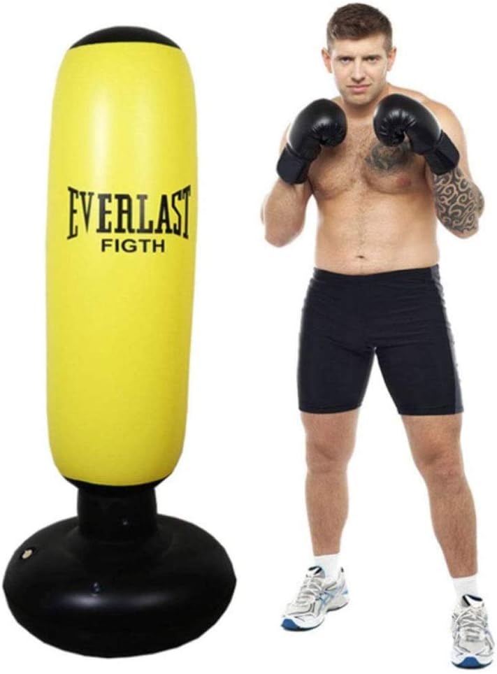 Punch bag Free Standing Boxing Target Inflatable Punching Bag Heavy Duty Boxing Bags Excellent Stand Tower Bag Tumbler Column Sandbag With Foot Air Pump