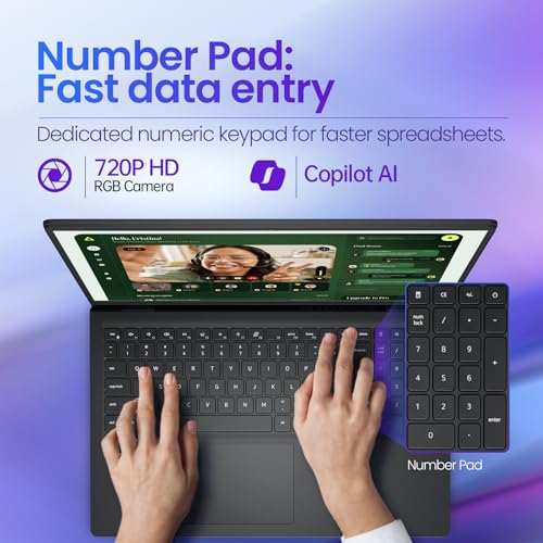 Image of Dell 15 Business Touchscreen Laptop-Intel Core i7-1355U (10-Core), 64GB RAM, 2TB SSD Windows 11 Pro, Office 365 for the Web -15.6 inch FHD Touch, AI Copilot -2026 New Computer