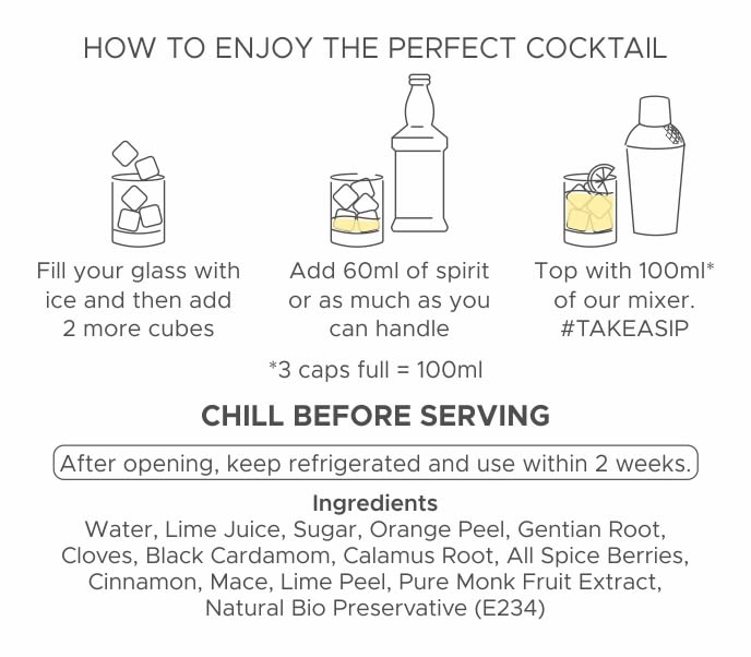 Image of Bartisans Classic Sour Cocktail Mixer 400ml, Alcohol pairing for drinks Whiskey Rum Gin Vodka, Amazing replacement for Tonic Water Fruit Juice Ginger Ale Mojito Syrup Soda Cranberry