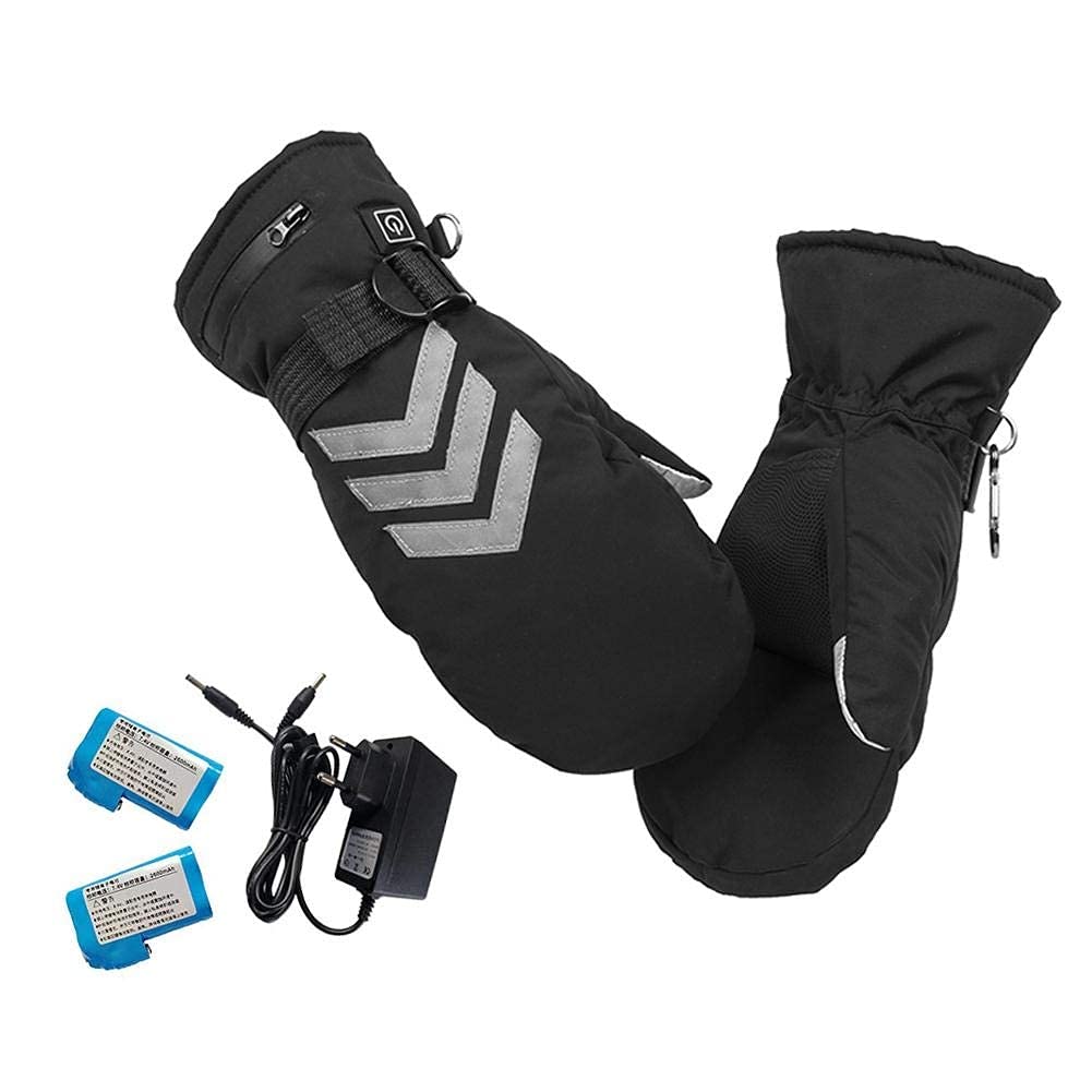 Guanti Adulti Unisex Guanti Ricaricabili Riscaldamento Elettrico Guanti Litherium Batteria Al Litio Guanti Riscaldati per Inverno Campeggio All'Aperto Escursionismo Skiking Pescatrice da Sci
