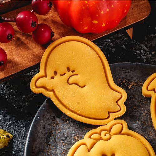 Set of 5 Eerie Kitchen Cookie Molds Set Halloween Themed Biscuits Crafting Molds for Eerie Treats and Parties Home Baking Essential - Image 4