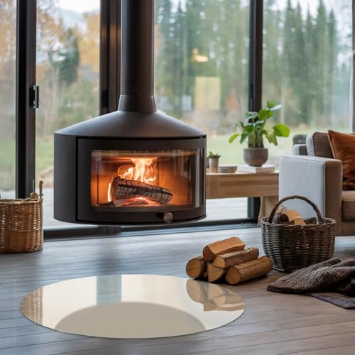 Placa de vidrio templado para chimenea resistente a chispas y arañazos con seguridad térmica 3