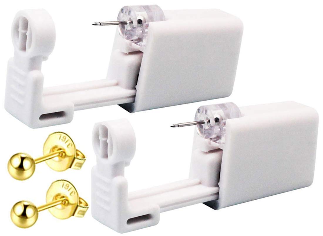 Buy 2 Pack Self Ear Piercing With Earrings Ear Piercing Kit Nose