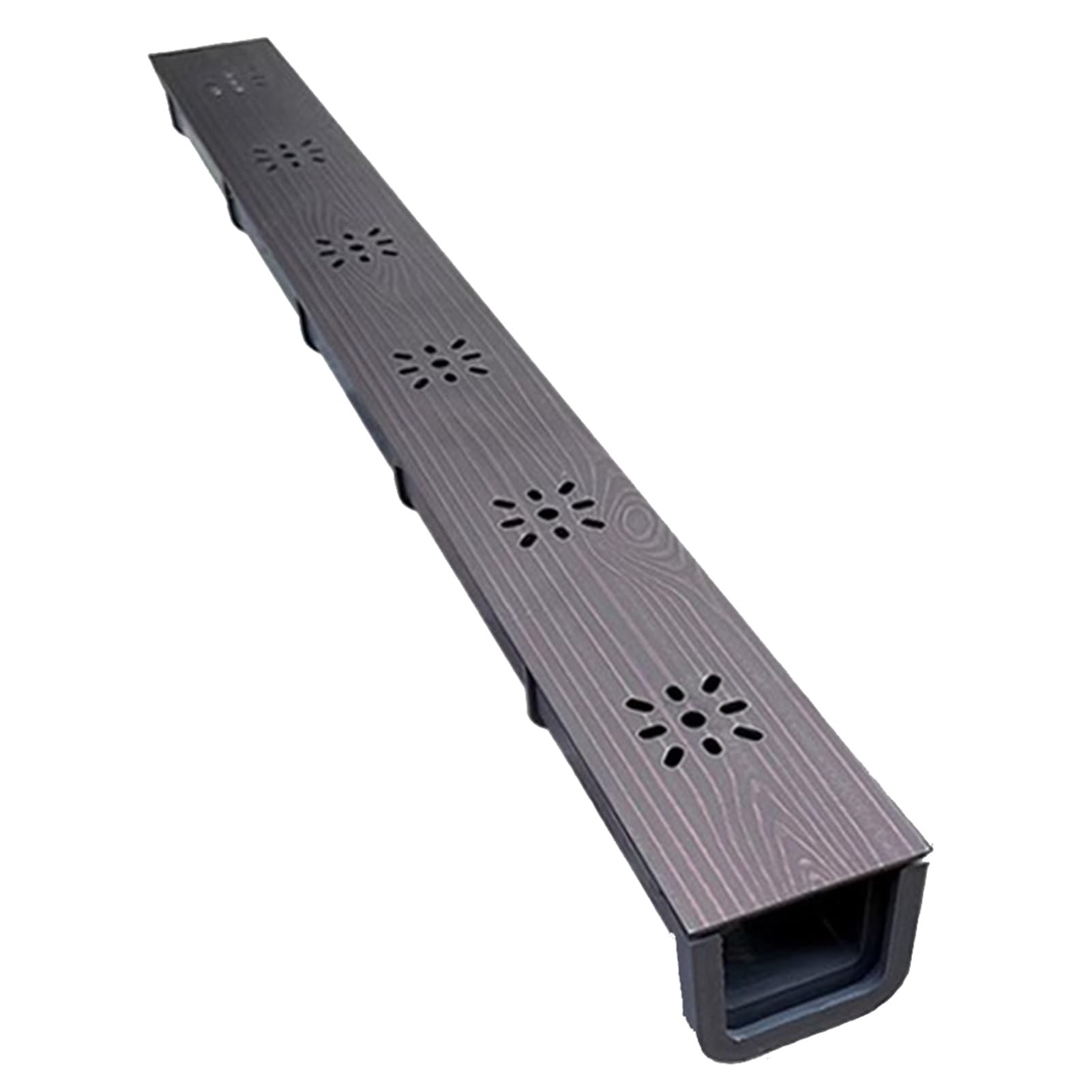 Dkrahrjj C Stainless Steel Drain Hannel, Outdoor Patio Driveway Bathroom Kitchen Shallow Hannel Drainasystem, Sewer Gully Diverter/C/50 * 5 * 4Cm