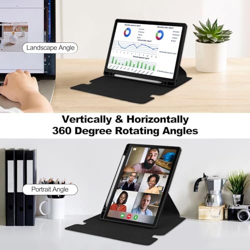 Funda tablet Samsung Galaxy Tab A8 para ver vídeos con soporte giratorio 360 2