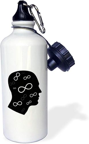 3dRose WB _ _ _ _ _ _ _ _ _ _ 41796_ _ _ _ _ _ _ _ _ _ 1" Think Acerca de la Ciencia infinity en su mente Grupo de color blanco infinity Símbolos