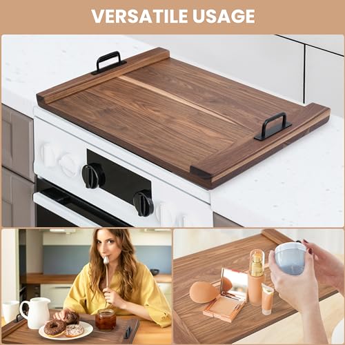 Wooden-Stove-Top-CoverNoodle-Board-Stove-Cover-Cutting-Board-Walnut-Wood-Stove-Covers-with-for-Gas-stove-top-and-Electric-Gas-Stove-Cover-BoardOver-the-Stove-Cutting-Board-Cooktop-Cover