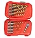 17pcs. Titanium Coated HSS Drill Bit Set w/Quick Change 1/4