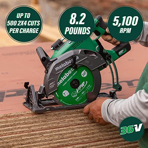 Metabo Hpt C3607DWAQ4 36V Cordless 7-1/4 Inch Rear Handle Circular Saw thumb #1