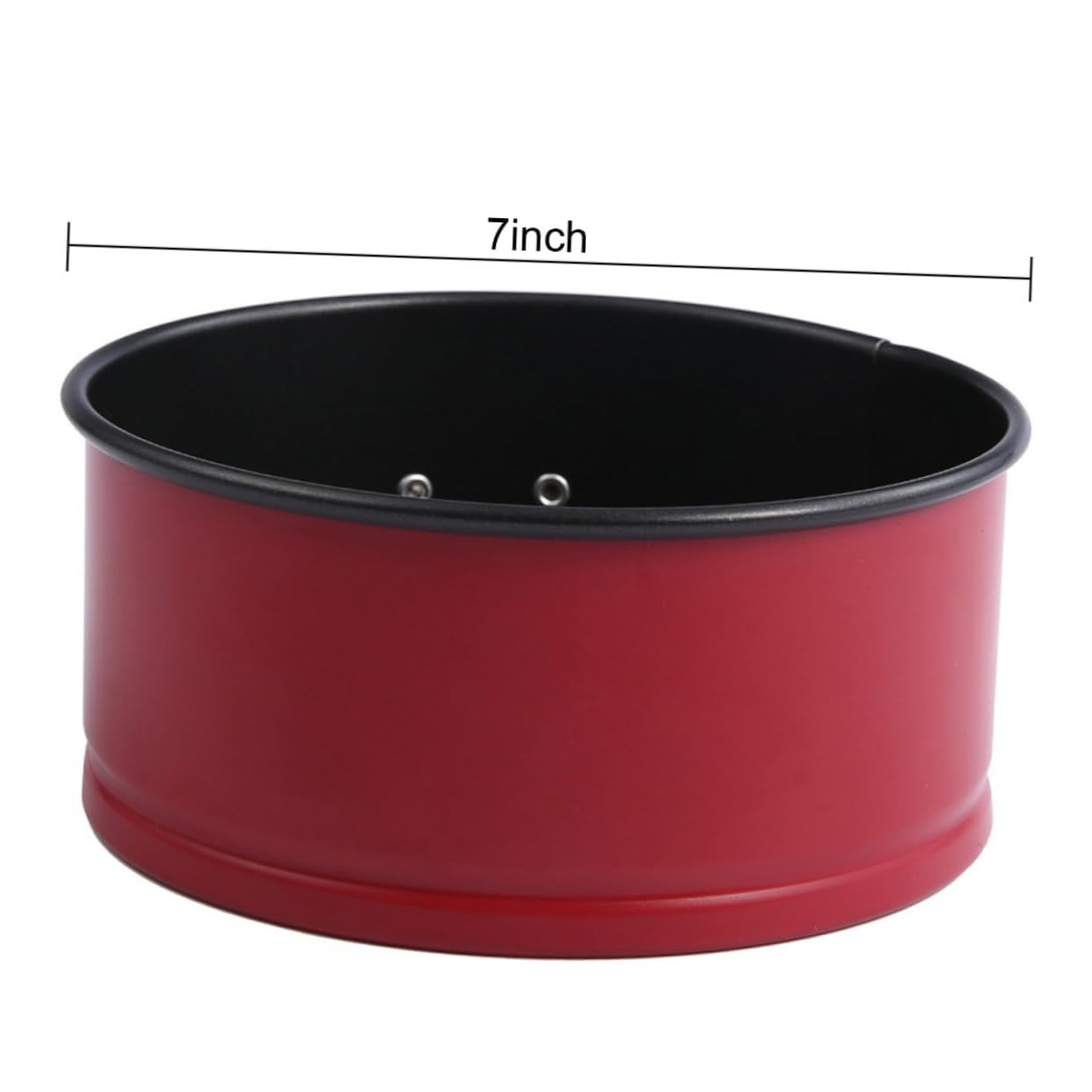 BRIGHTFUFU Adjustable Non-stick Cake Tin 7 Inches Leakproof Pan Stainless Steel for Easy Release Random Color