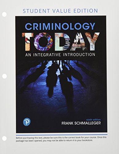 Criminology Today: An Integrative Introduction 0134870824 Book Cover