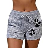 RYTEJFES Damen Boxershorts Unterwäsche Baumwolle XXL Weit Locker Boxershorts Hotpants Kurze Hose Radlerhose Sporthose Jogginghose Sport Shorts Gym Haremshose Stoffhose Sommerhose Freizeithose Gym