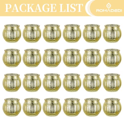 Romadedi Gold Votive Candle Holders Tealight thumb #4