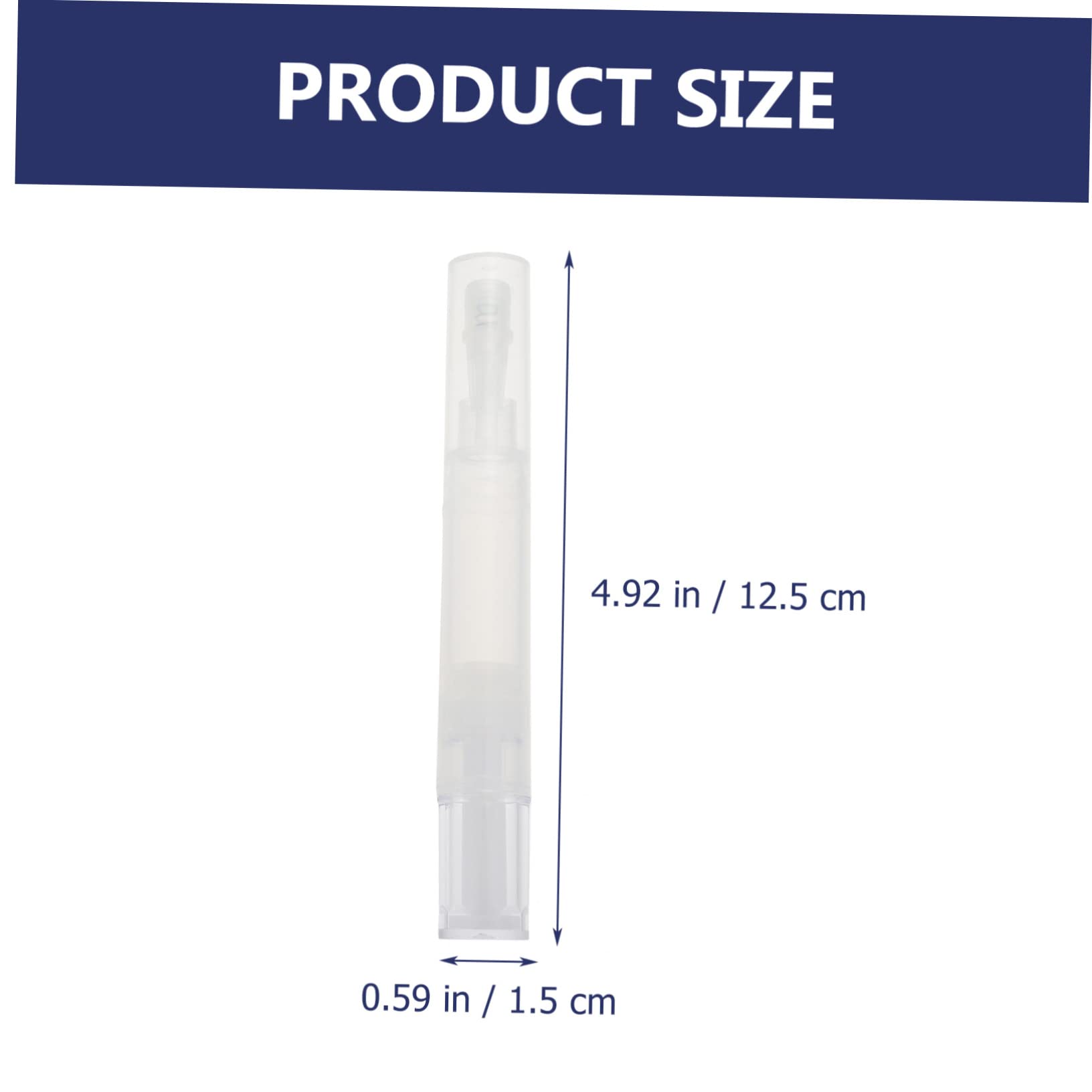 NULYLU 4ml Rotating Nail Growth Oil Pen Multifunctional Cuticle Oil Brush Eyebrow Growth Liquid Storage Pen Set