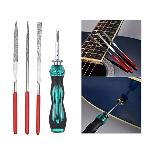 KKmoon 26 Pcs Kit de Ferramentas de Reparação de Guitarra Ukulele Guitarra Acústica Reparação Manute