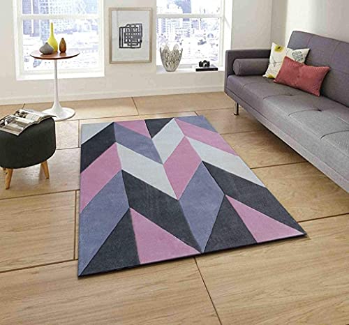 Image of Mordern Design Handmade Tufted Carpet Pure Woollen Export Quality Carpet for Living Room, Bedroom Hall [ Size 8 x 10, Color Multi A9 ]