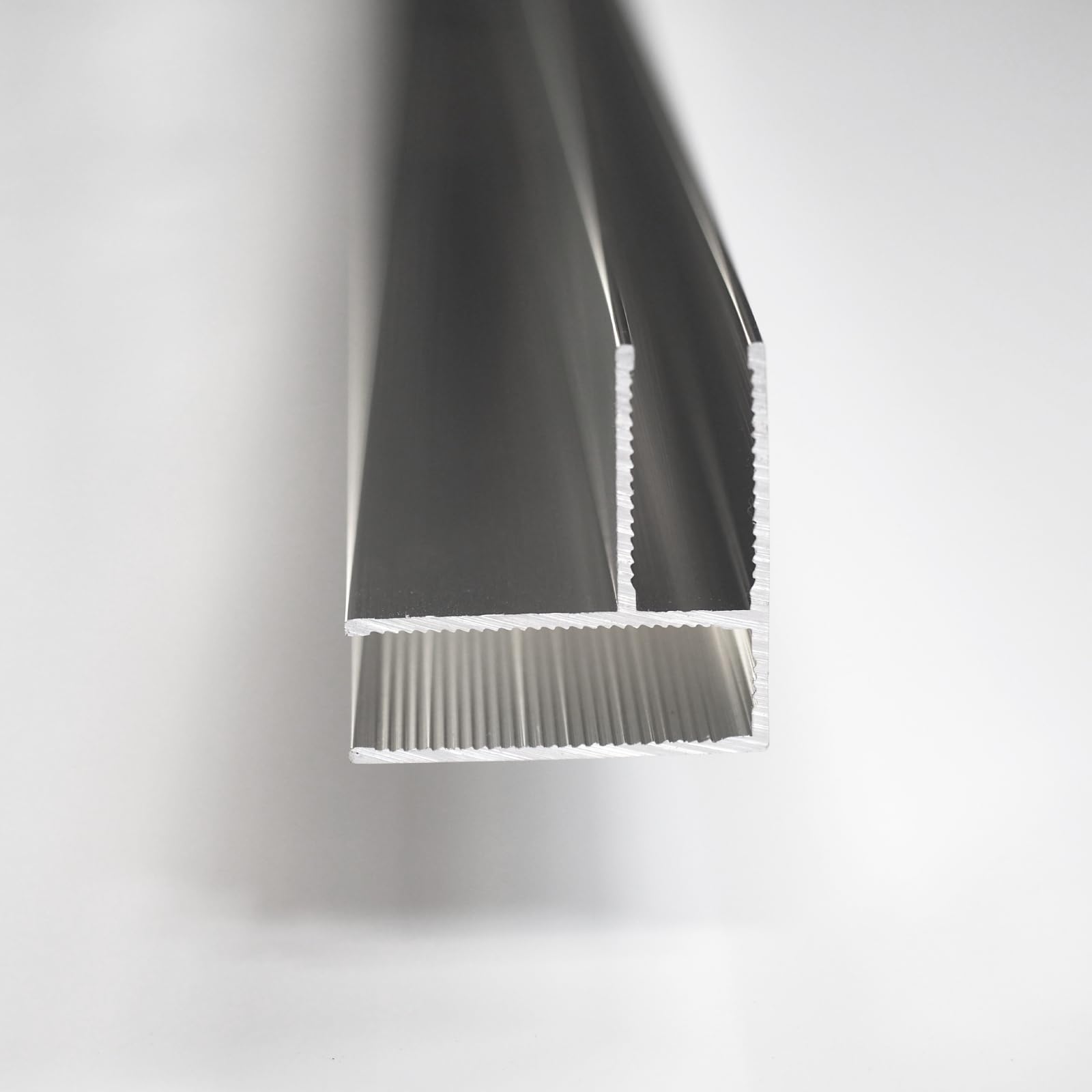 Profilé d'angle en aluminium pour paroi de douche Walk In - Raccordement de parois en verre - 8 mm - Chromé - Longueur : 200 cm