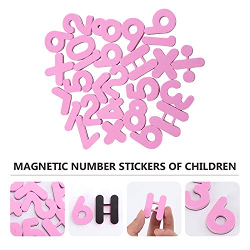 NUOBESTY 54Pcs NÃºmeros MagnÃ©ticos NÃºmero de Brinquedos ÃmÃ£s de Geladeira Brinquedos Educativos (