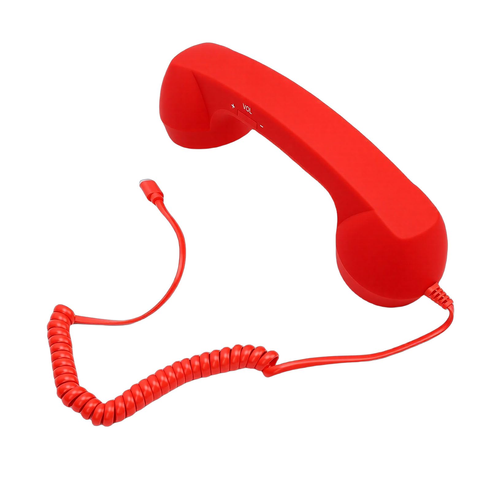 Auricular de Teléfono Retro USB C con Control de Volumen de Micrófono, Receptor de Teléfono Vintage con Cable, Accesorio de Móvil Reductor de Radiación de la Vieja (Black) — view 13