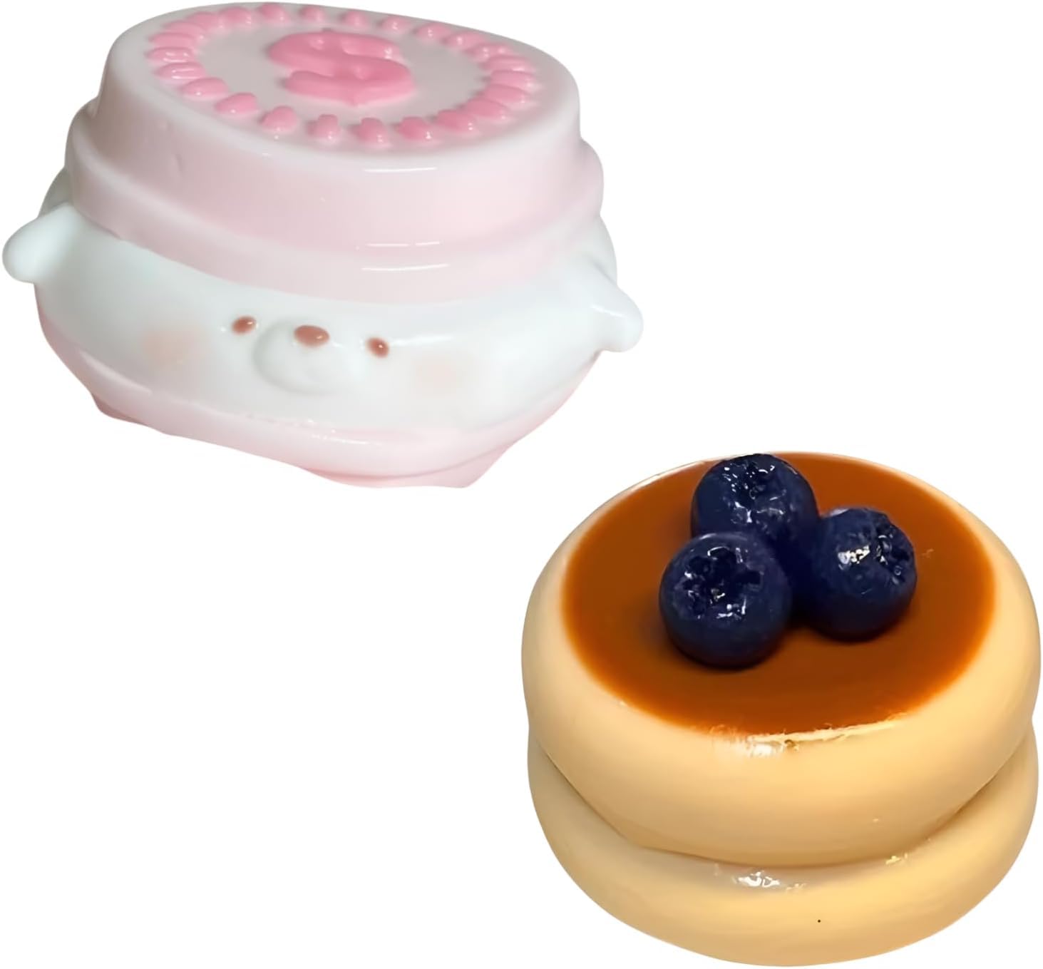 mocoly Squishy Cake, Water Feeling Squishy, Bread, Butter, Squishy, Cat Paws, Chewy Toy, High Elasticity, Stress Relief, Soft Touch, Stress Relief Toy, For Adults, Kids, Girls, Boys, Sensory Toy (Pink