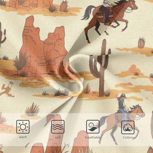 Wusikd Cowboys Horseback Girls' Underwear Cotton Girls Briefs Soft Toddler Underwear 2T3