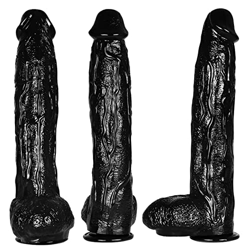 TRQOYTU Godemiché Réaliste XXXL En Épais De 42 Cm, Plug Anal, Dilatateur D'anus Avec Ventouse, Grand Masseur De Prostate, Vagin, Orgasme, Masturbation, Jouet Sexuel Pour Hommes Et Femmes Débutants