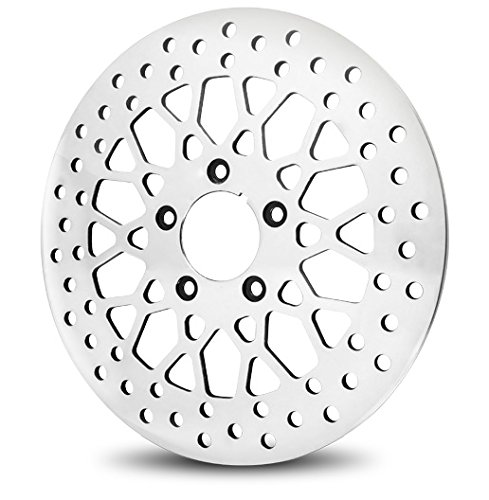 MESH ROTOR REAR 11.5" POLISHED STAINLESS STEEL 1984'-1999' SOFTAIL HERITAGE